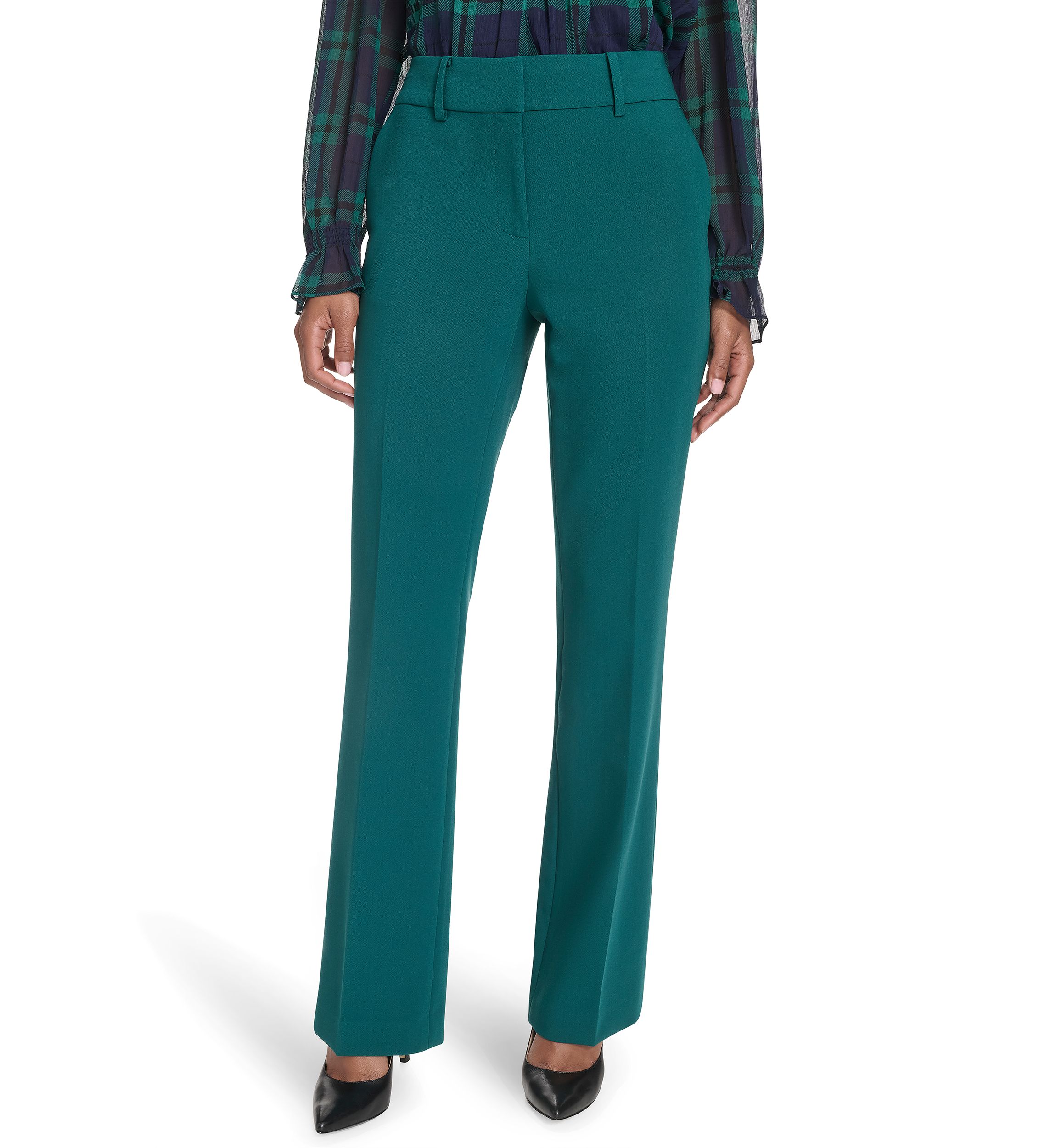 Womens Solid Sutton Bootcut Pant