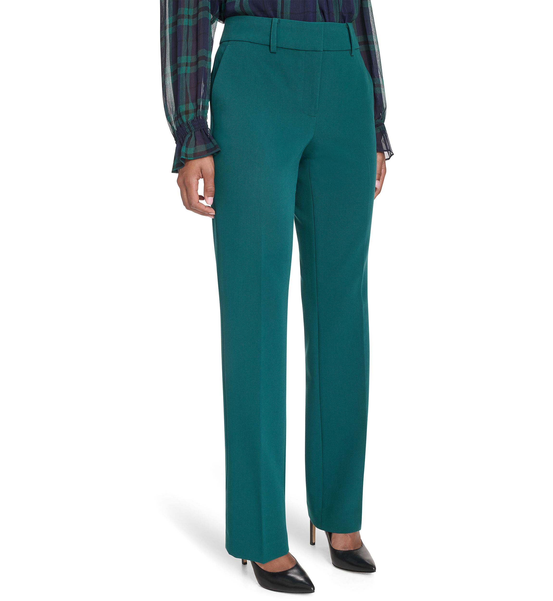 Womens Solid Sutton Bootcut Pant
