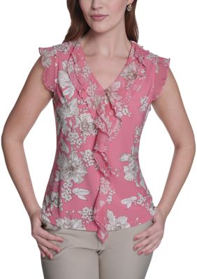 Tommy Hilfiger Women's Floral Pintuck Blouse