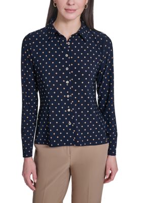 Tommy Hilfiger Women's Long Sleeve Button Up Shirt