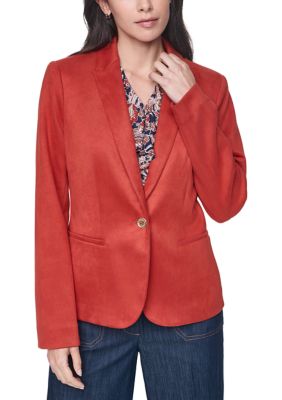 Tommy Hilfiger Women's Faux Suede Blazer