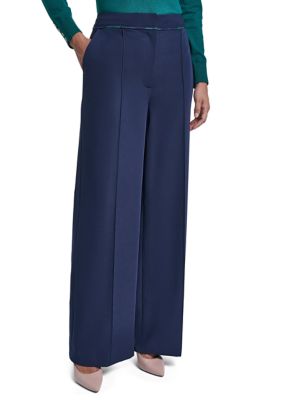 Tommy Hilfiger Women's Wide Leg Trousers with Piping