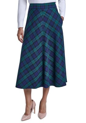 Tommy Hilfiger Women's A-Line Blackwatch Skirt, 4