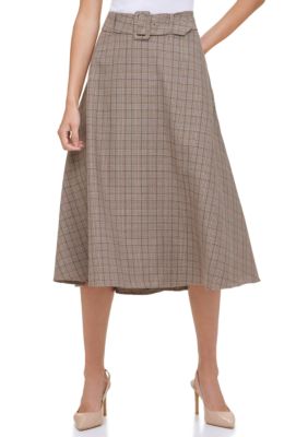 Tommy Hilfiger Women's Plaid Belted Skirt | belk