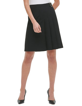 Tommy Hilfiger Women's Pleat Front Skirt with Buckle | belk