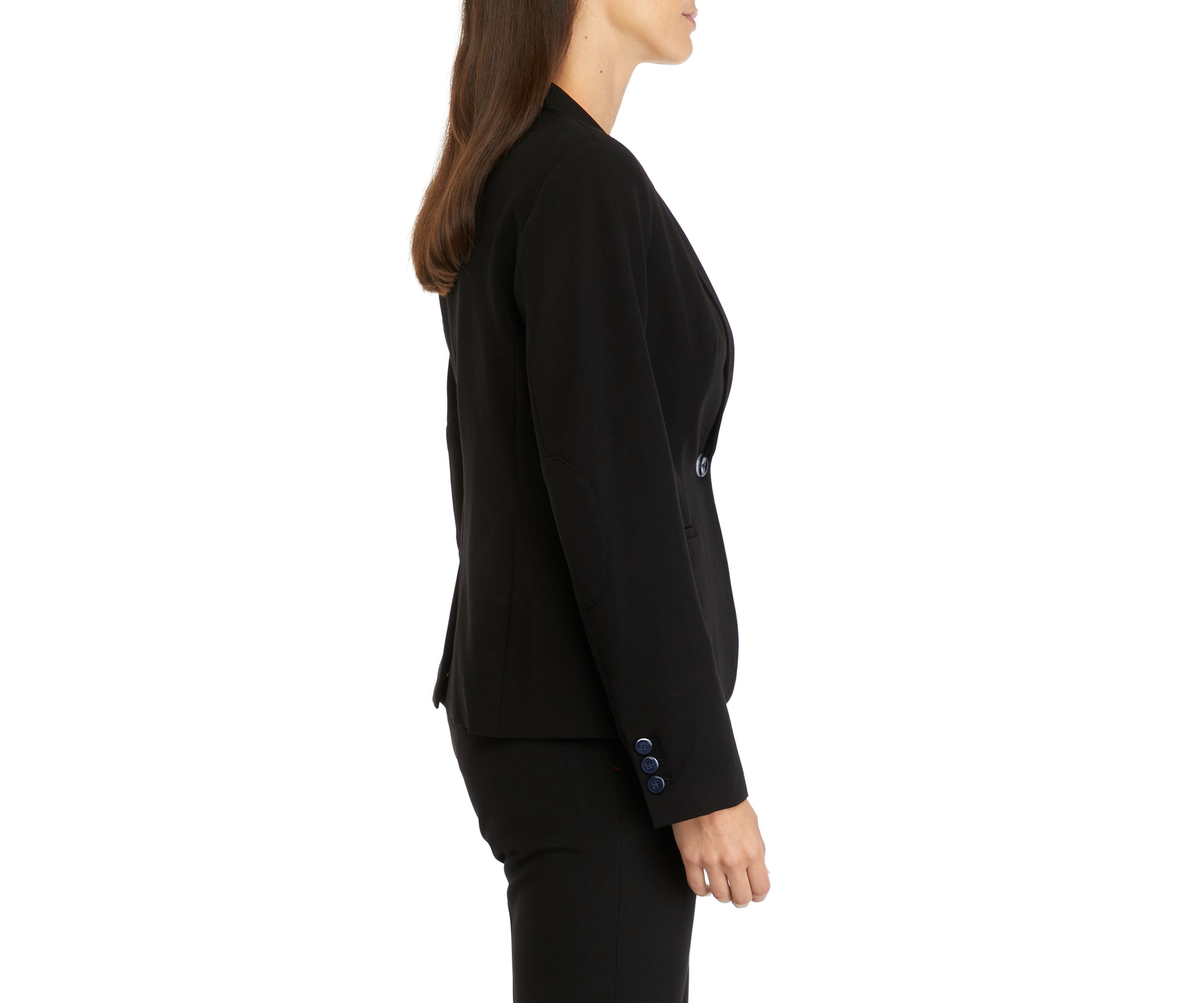 Womens One Button Twill Jacket