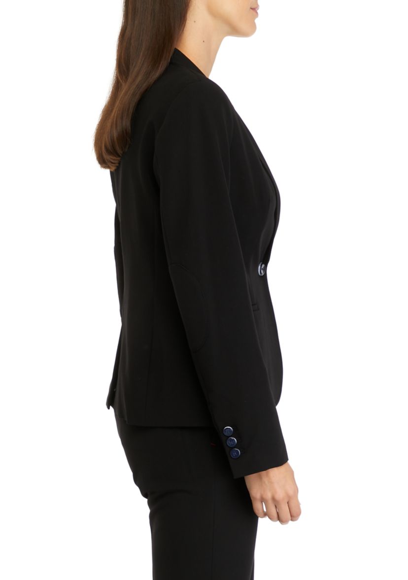 Womens One Button Twill Jacket