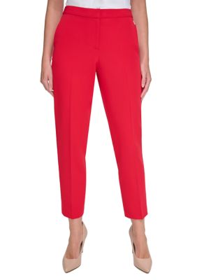 Tommy Hilfiger Women's Flat Front Ankle Pants, 2