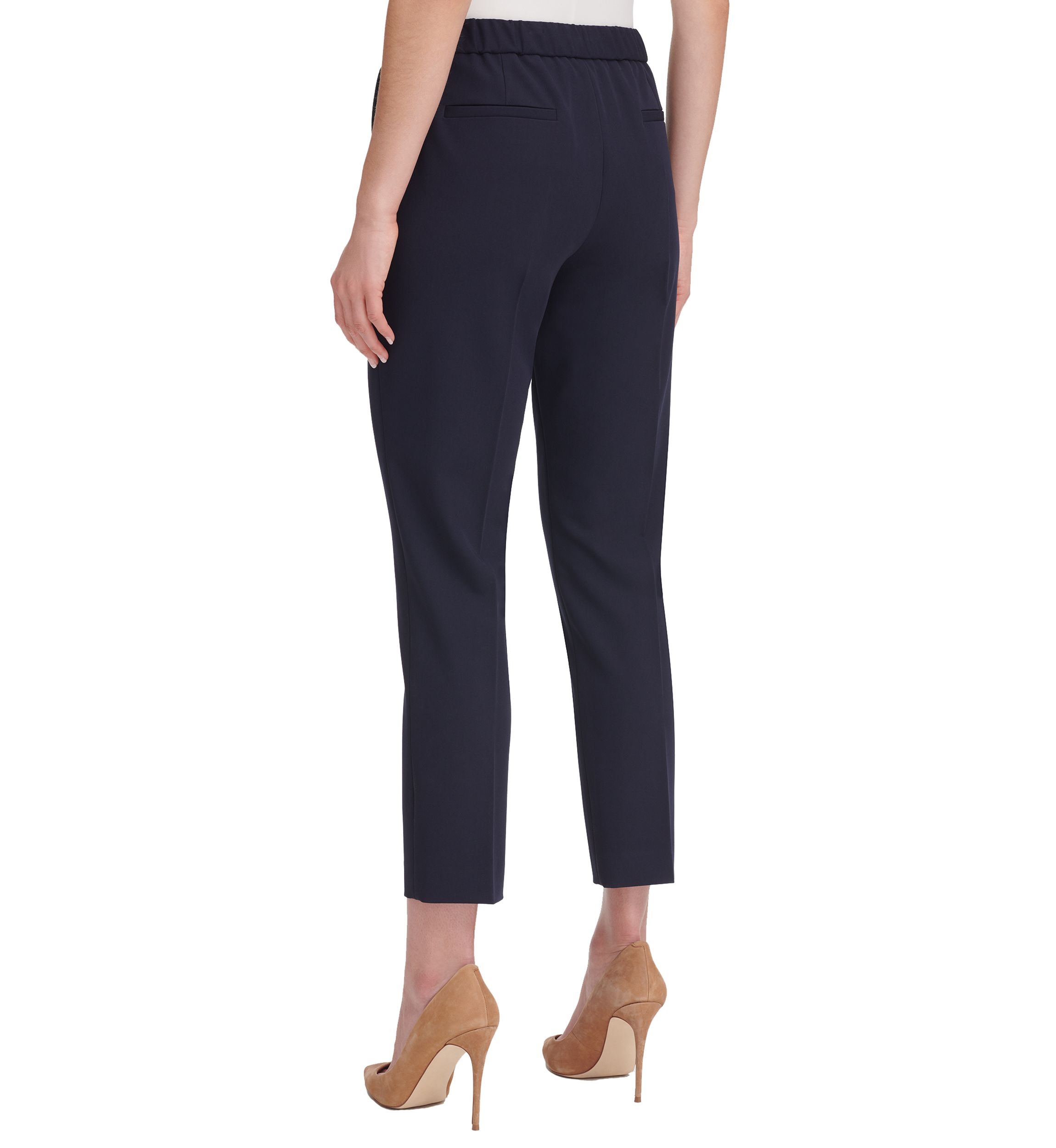 Womens Flat Front Ankle Pants