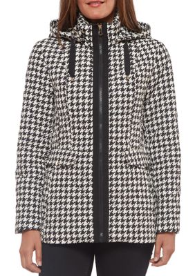Kate Spade Zip Front Hooded Fitted Quilted Jacket | belk