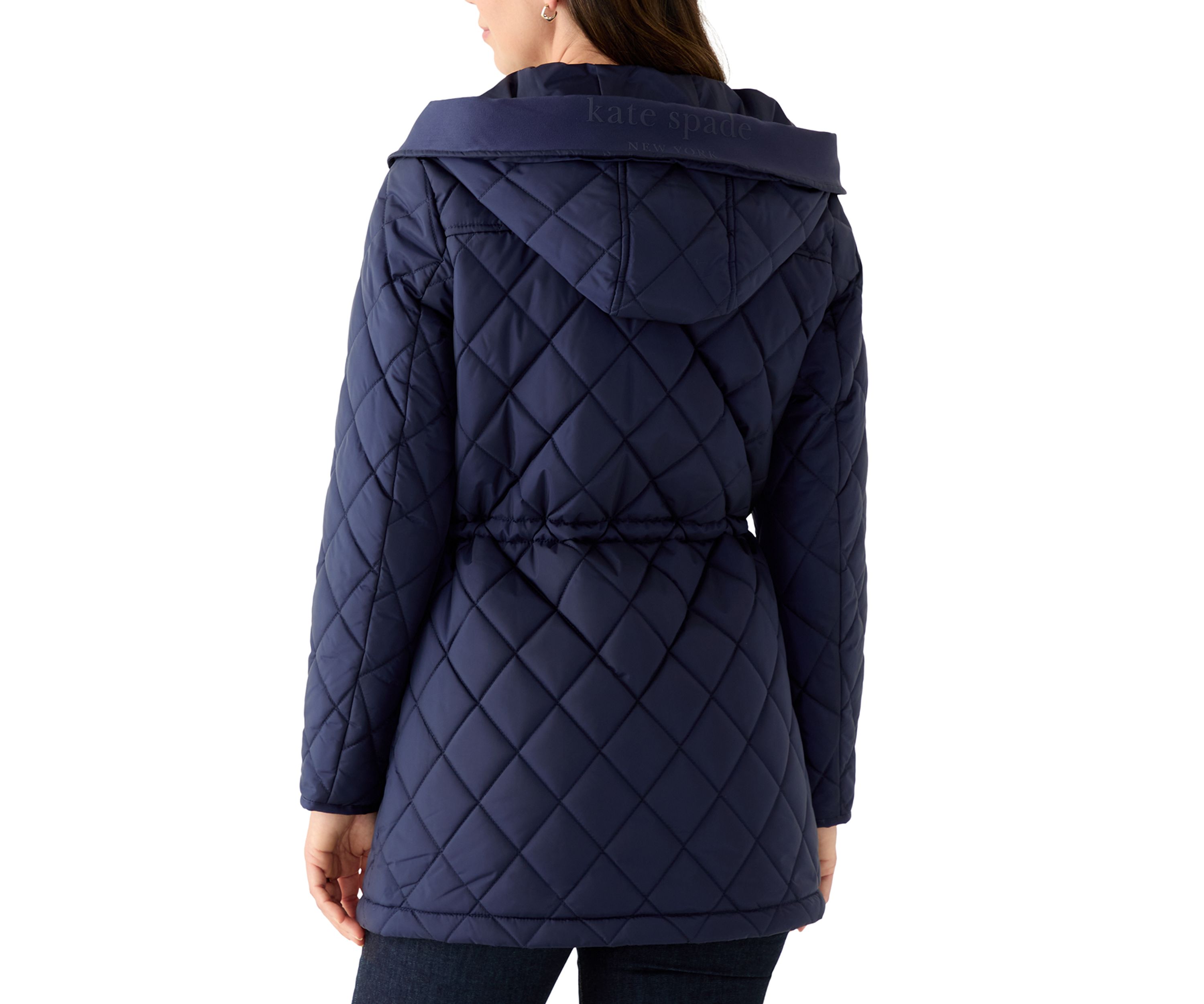 Womens Diamond Quilted Anorak Jacket
