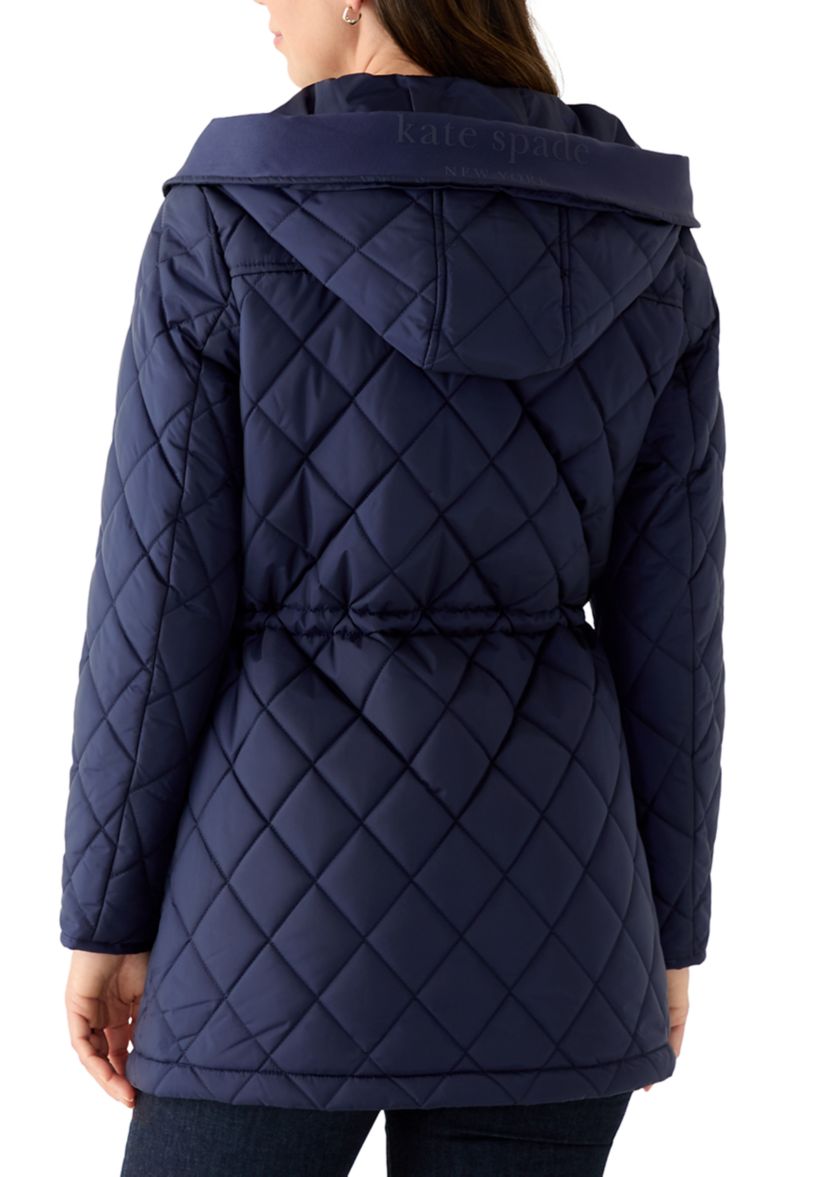 Womens Diamond Quilted Anorak Jacket