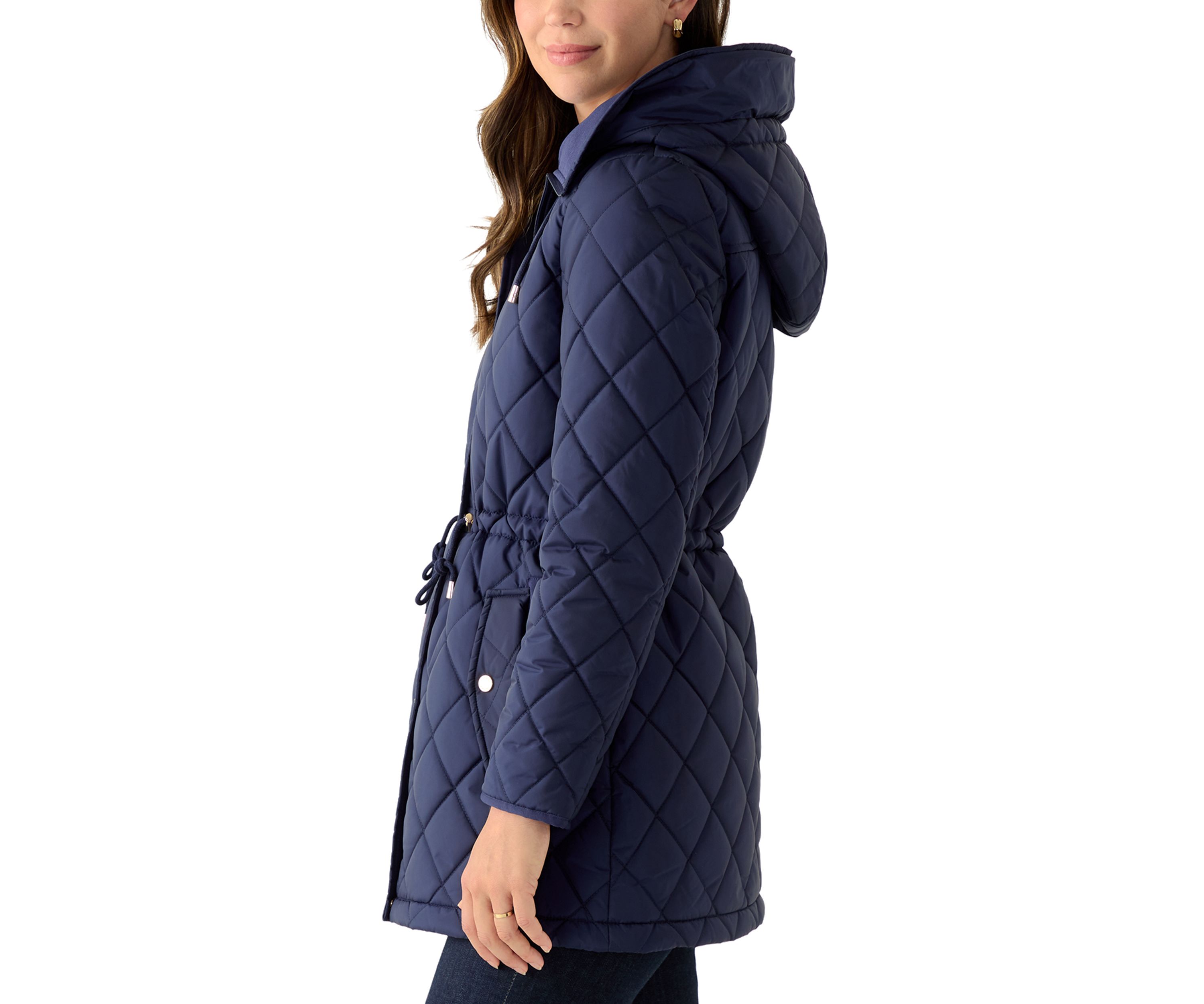 Womens Diamond Quilted Anorak Jacket