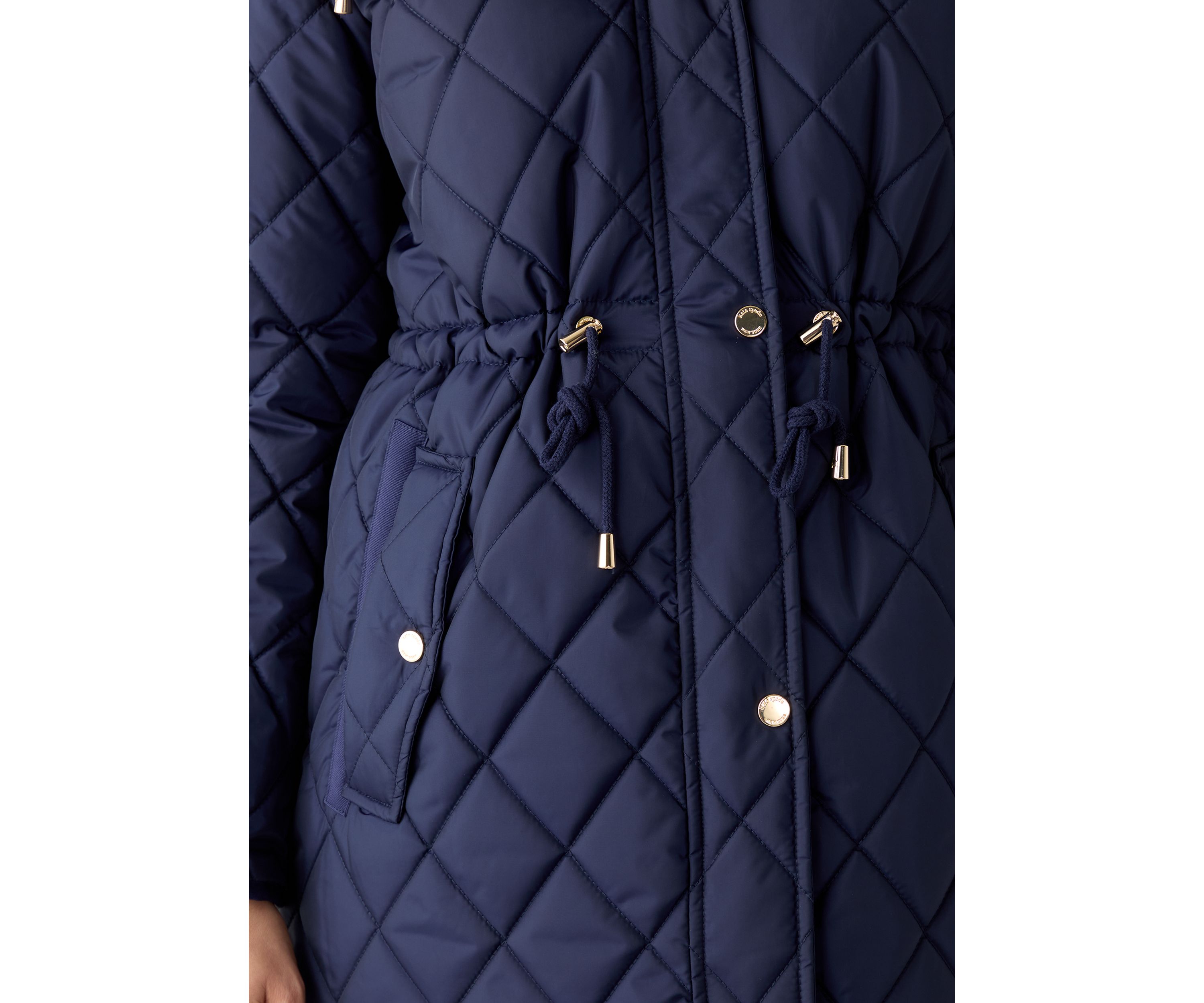 Womens Diamond Quilted Anorak Jacket
