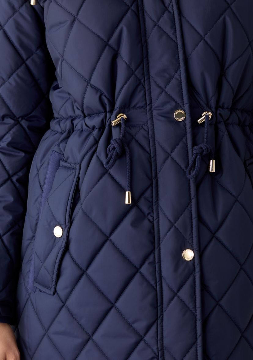 Womens Diamond Quilted Anorak Jacket