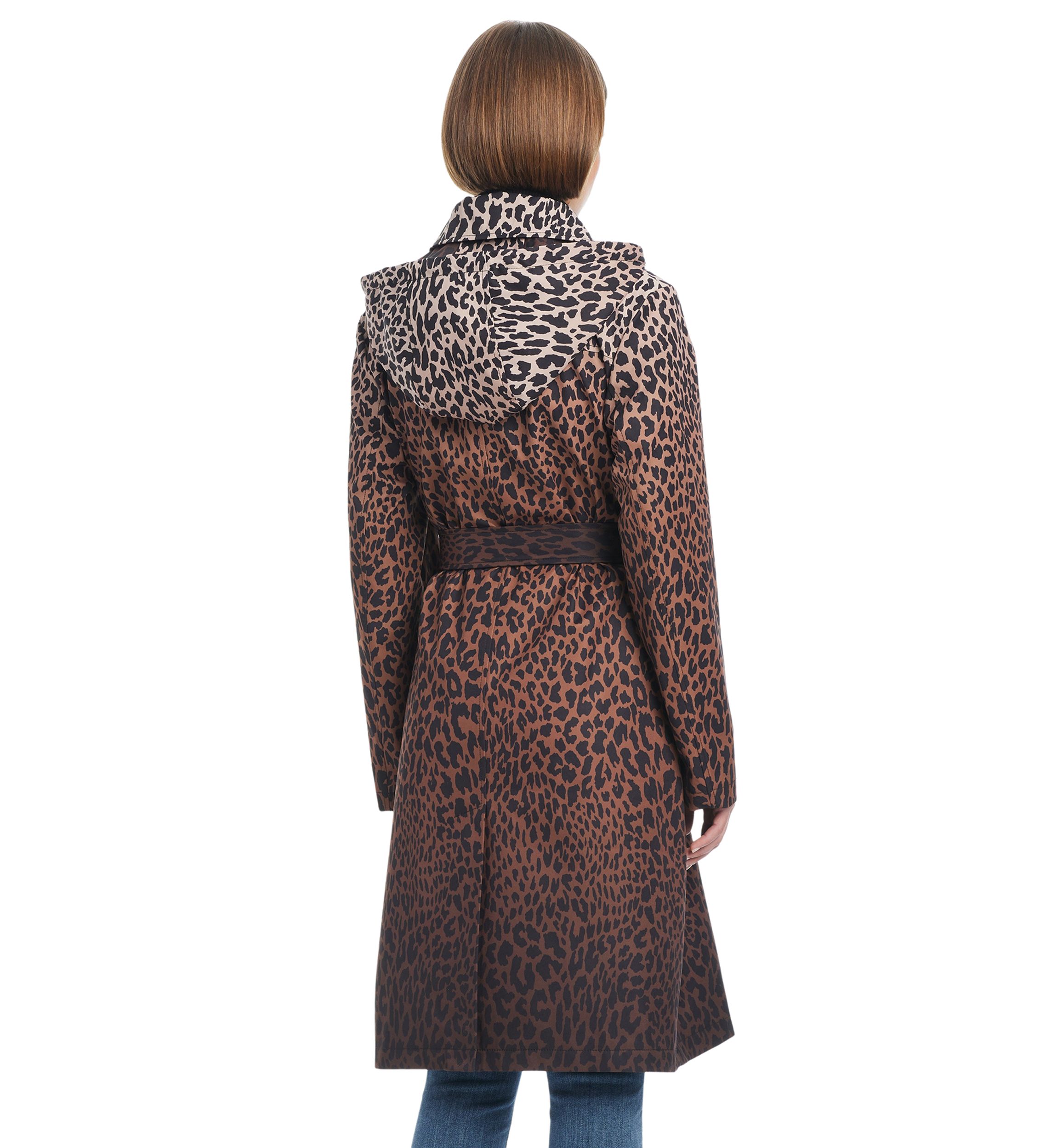 Womens Belted Rain Trench Coat