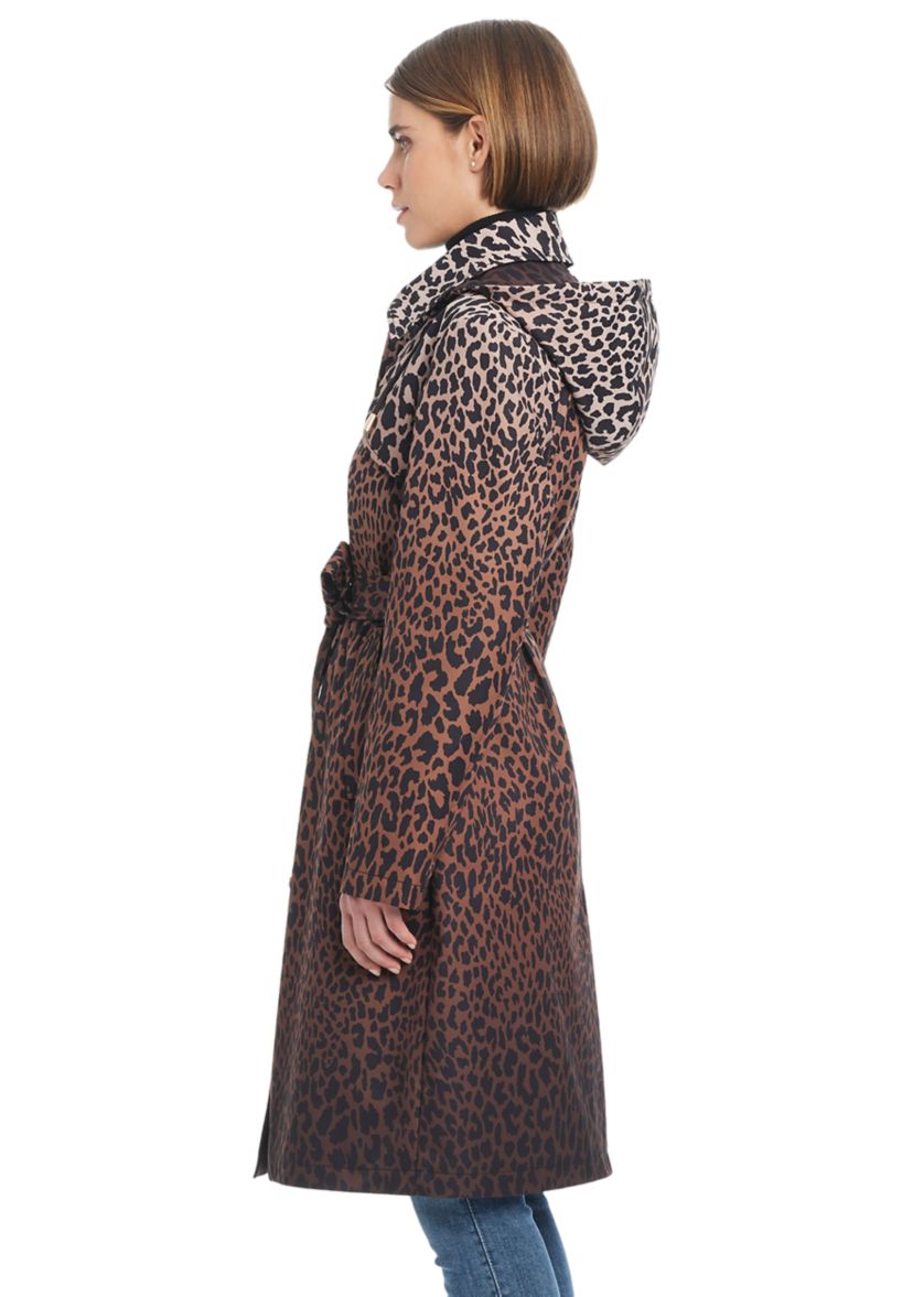 Womens Belted Rain Trench Coat