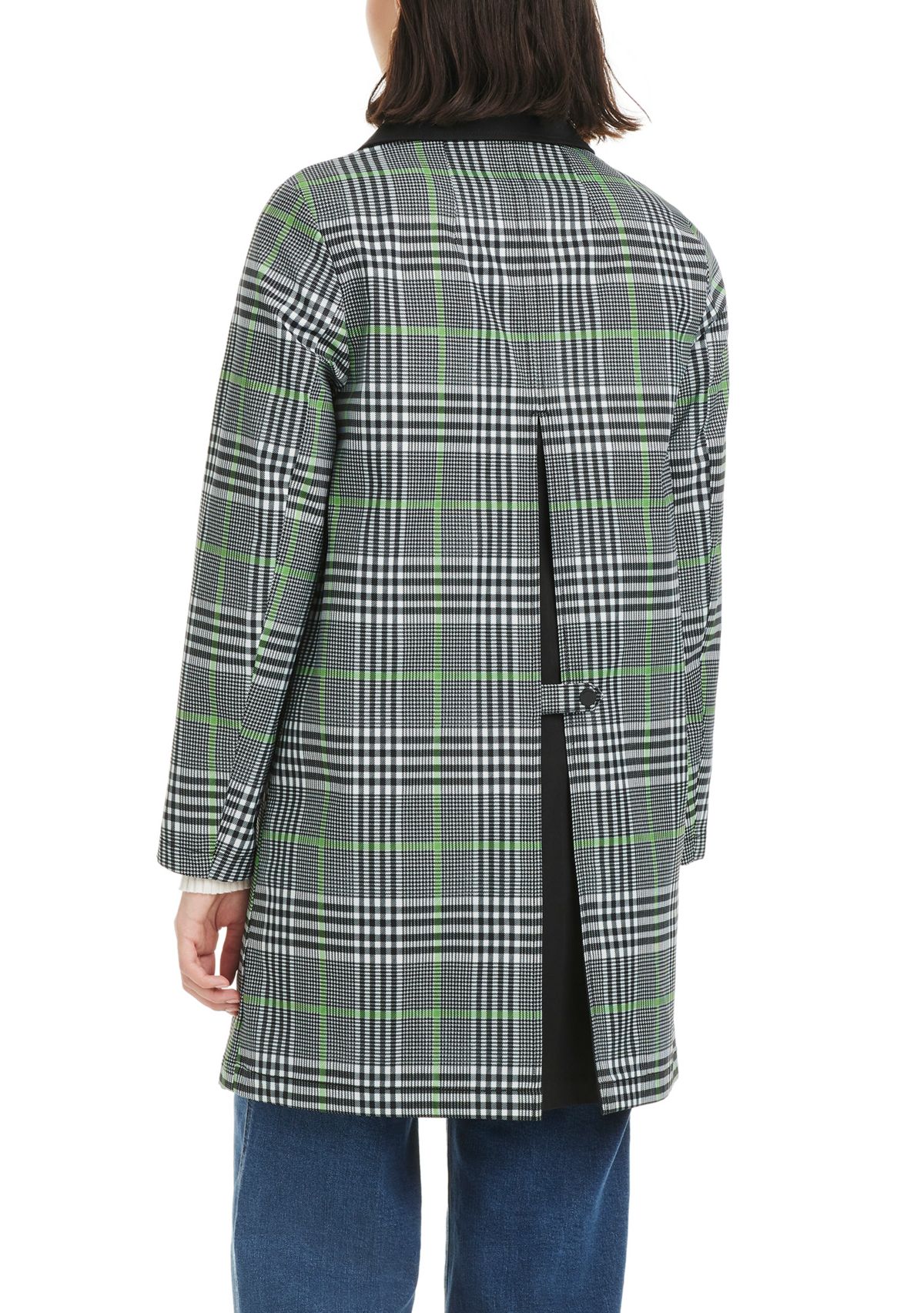 Womens Short Single Breasted Rain Coat 