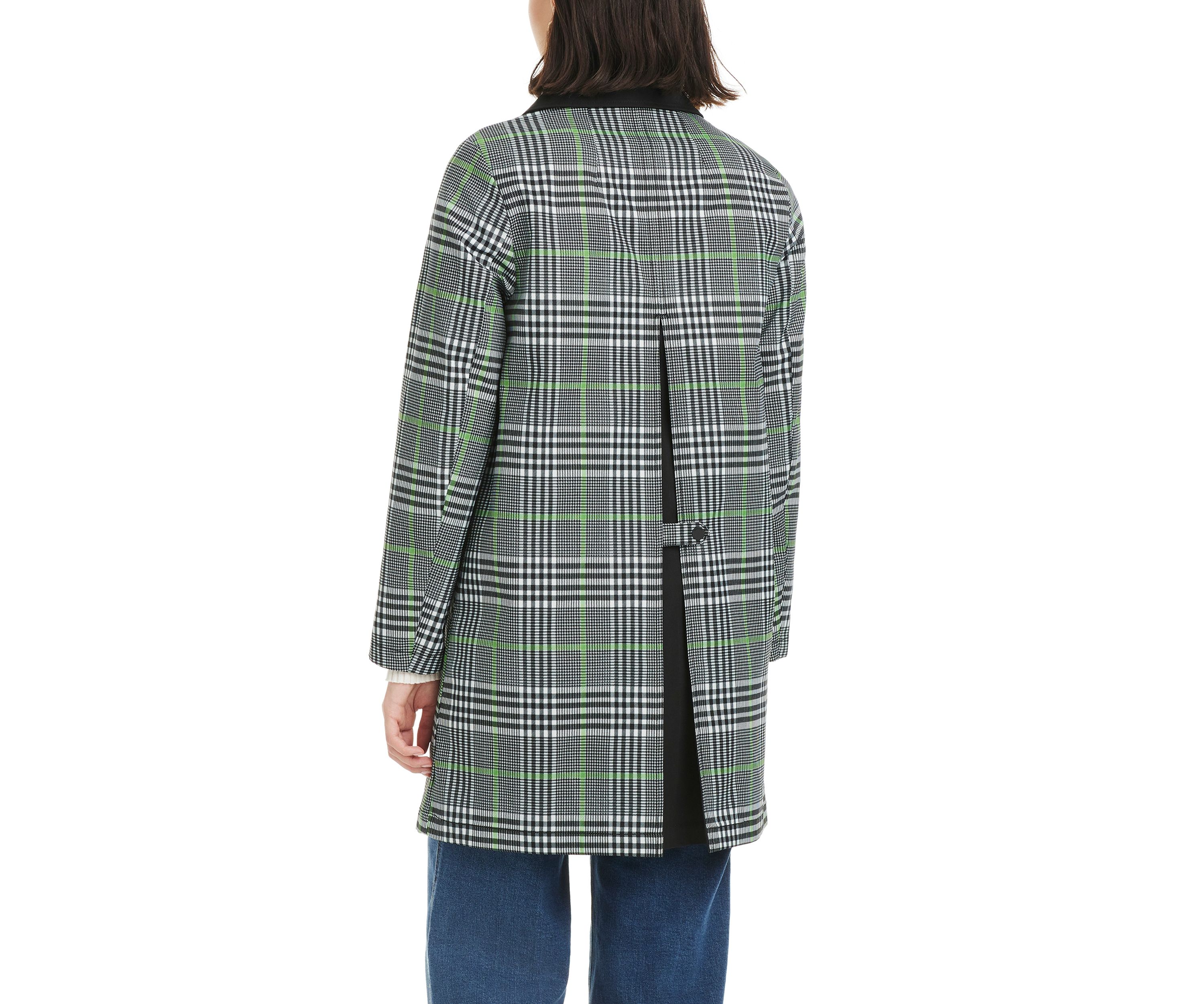 Womens Short Single Breasted Rain Coat 