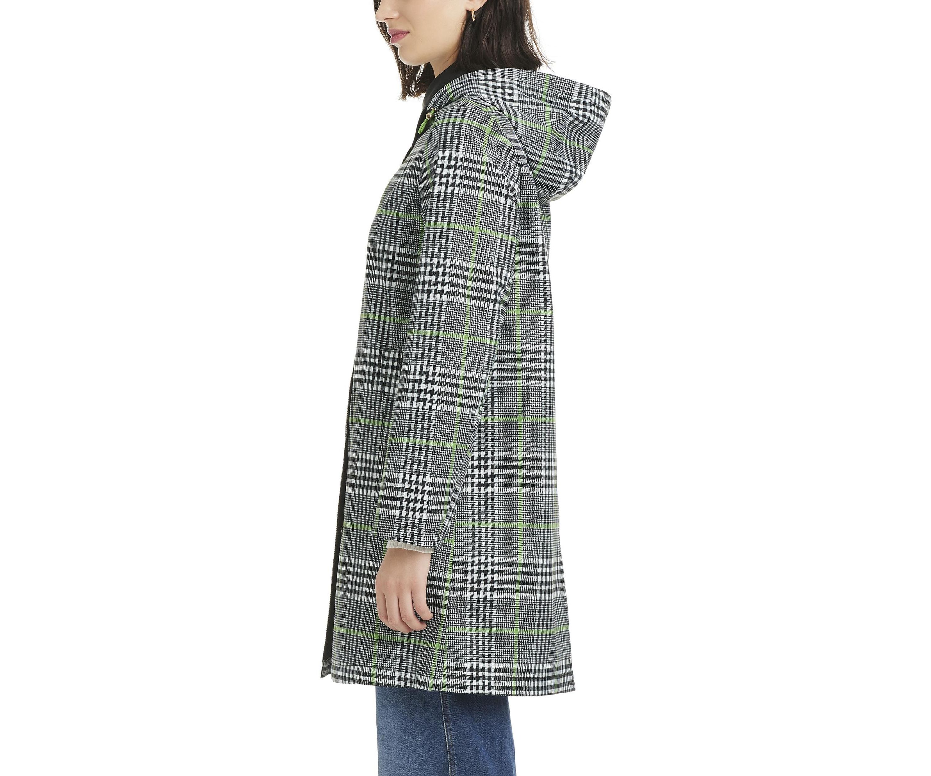 Womens Short Single Breasted Rain Coat 