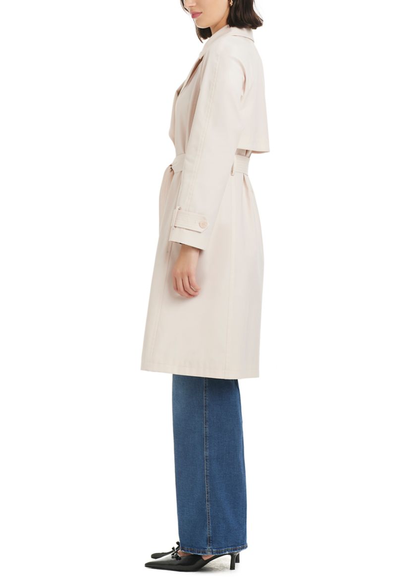 Womens Long Double Breasted Trench Coat
