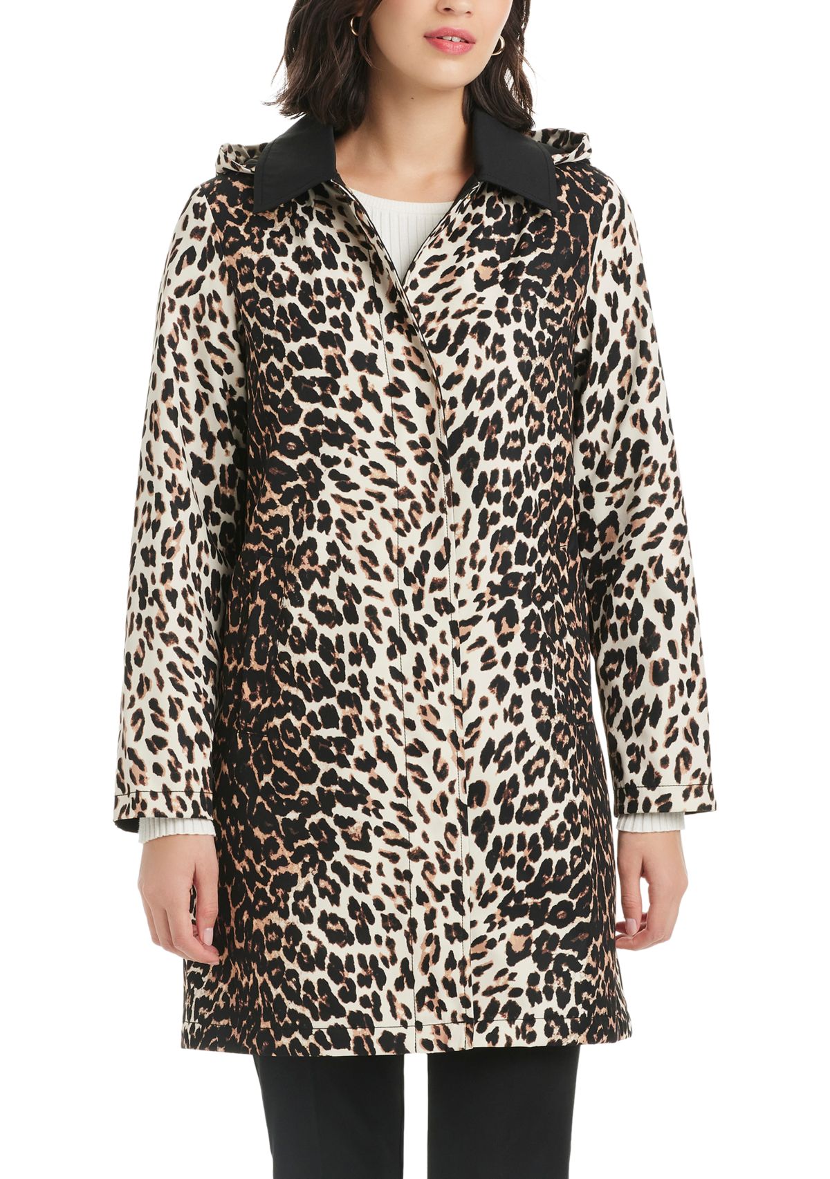 Womens Single Breasted Raincoat