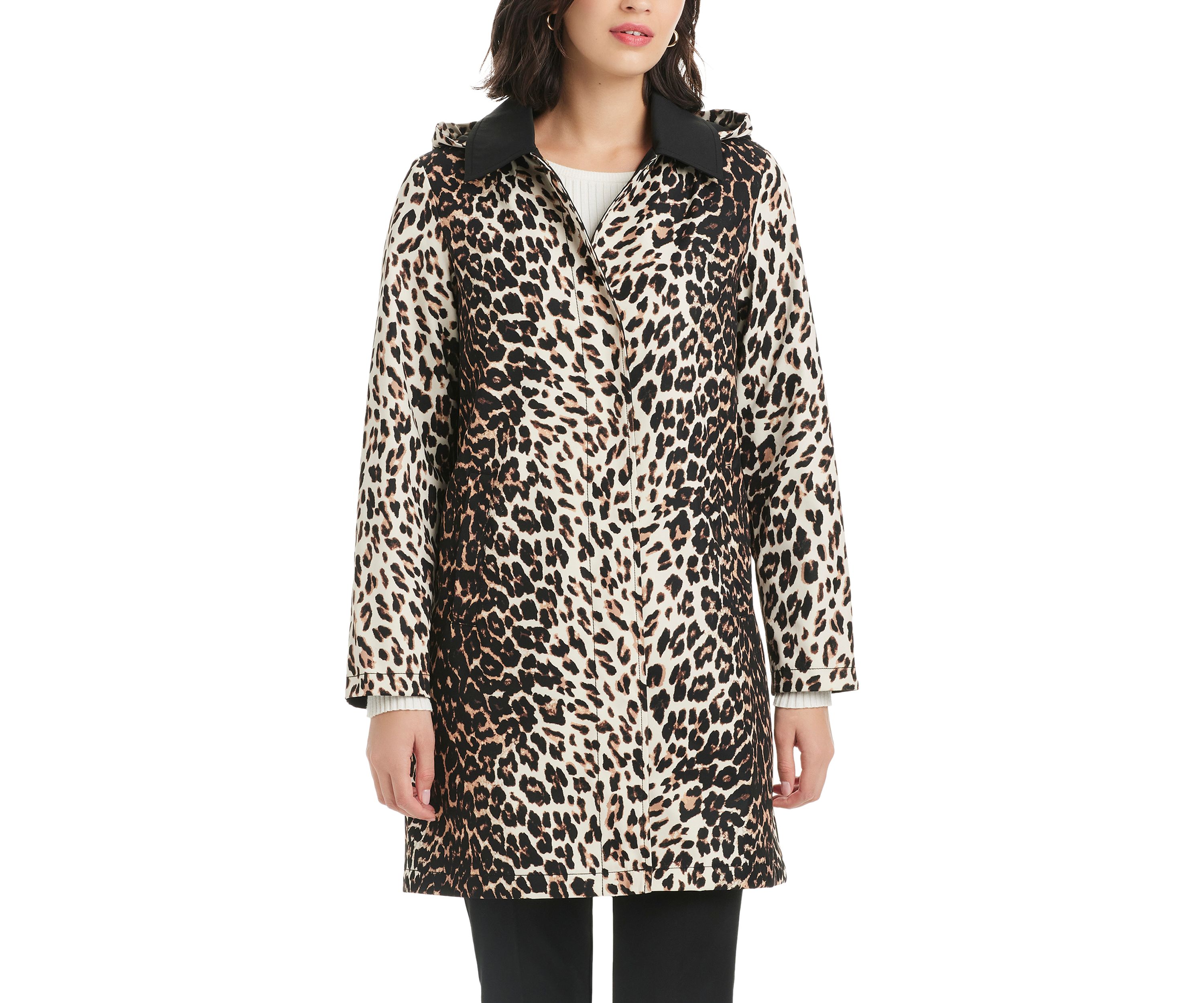 Womens Single Breasted Raincoat