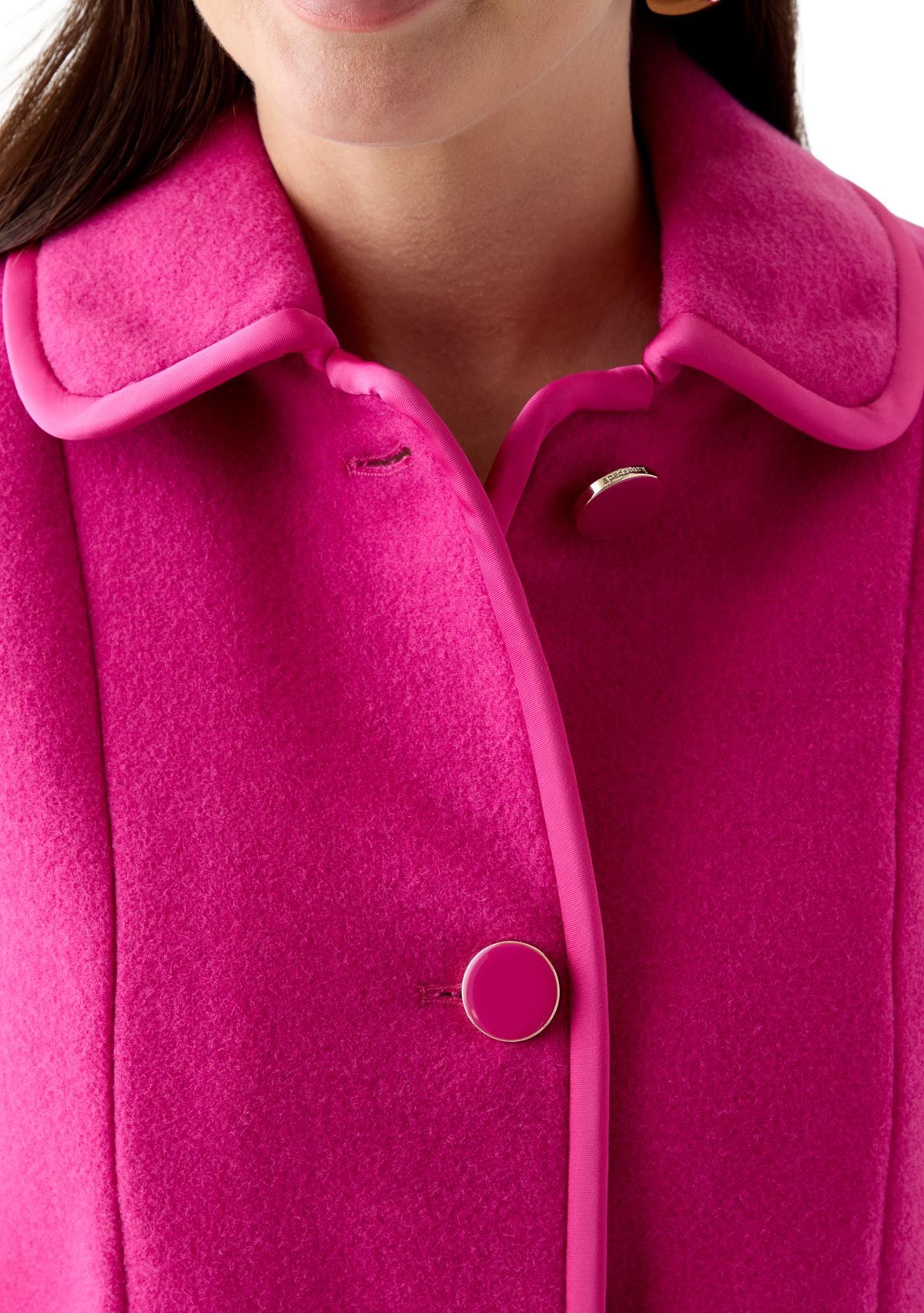 Womens Single Breasted Wool Coat