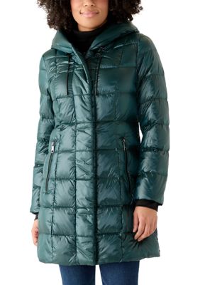 DKNY Women's Puffer Overcoat
