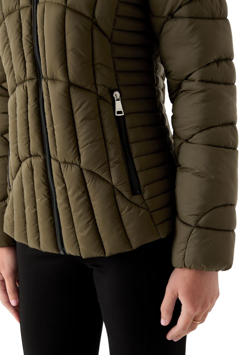 Womens Lightweight Matte Puffer with Hood
