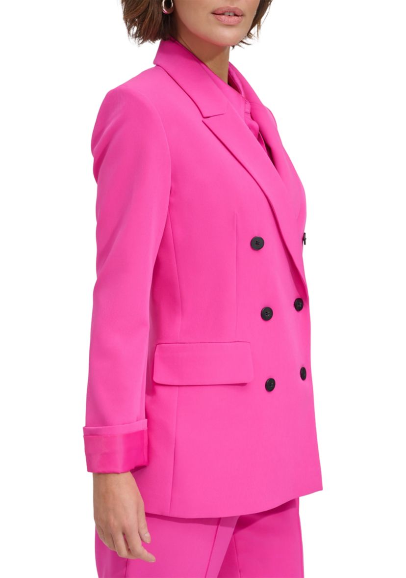 Womens Double Breasted Two Pocket Blazer
