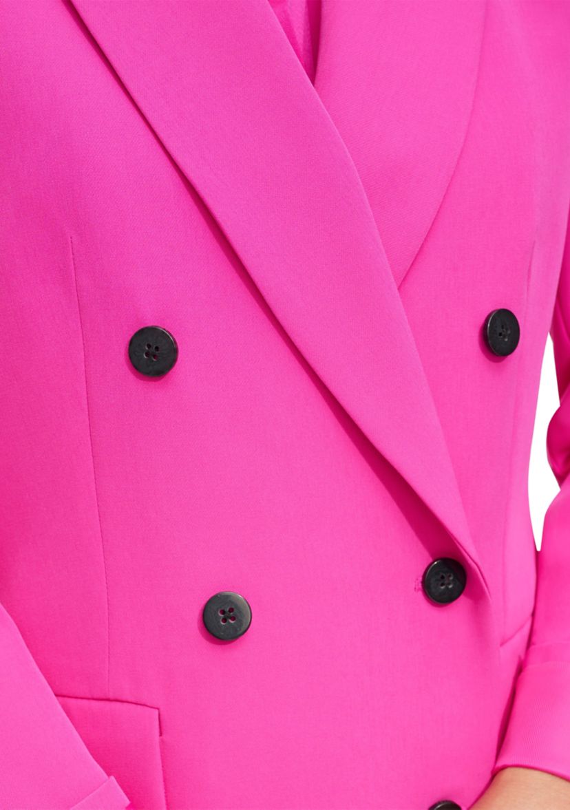 Womens Double Breasted Two Pocket Blazer