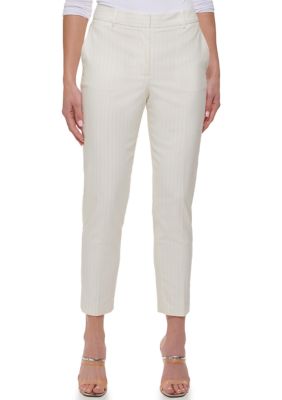 DKNY Women's Pinstripe Essex Twill Pants | belk