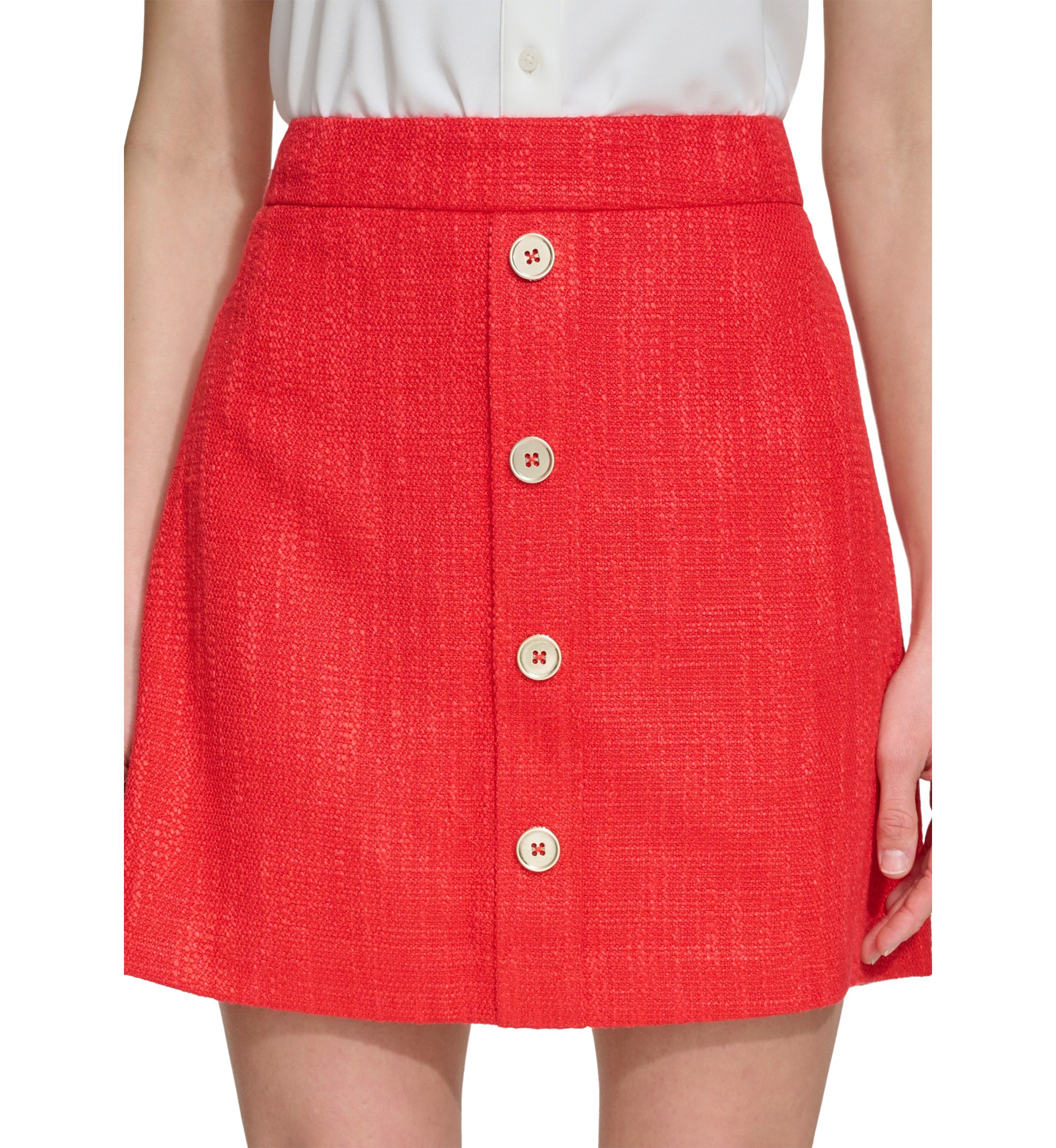 Womens Tweed Mini Skirt