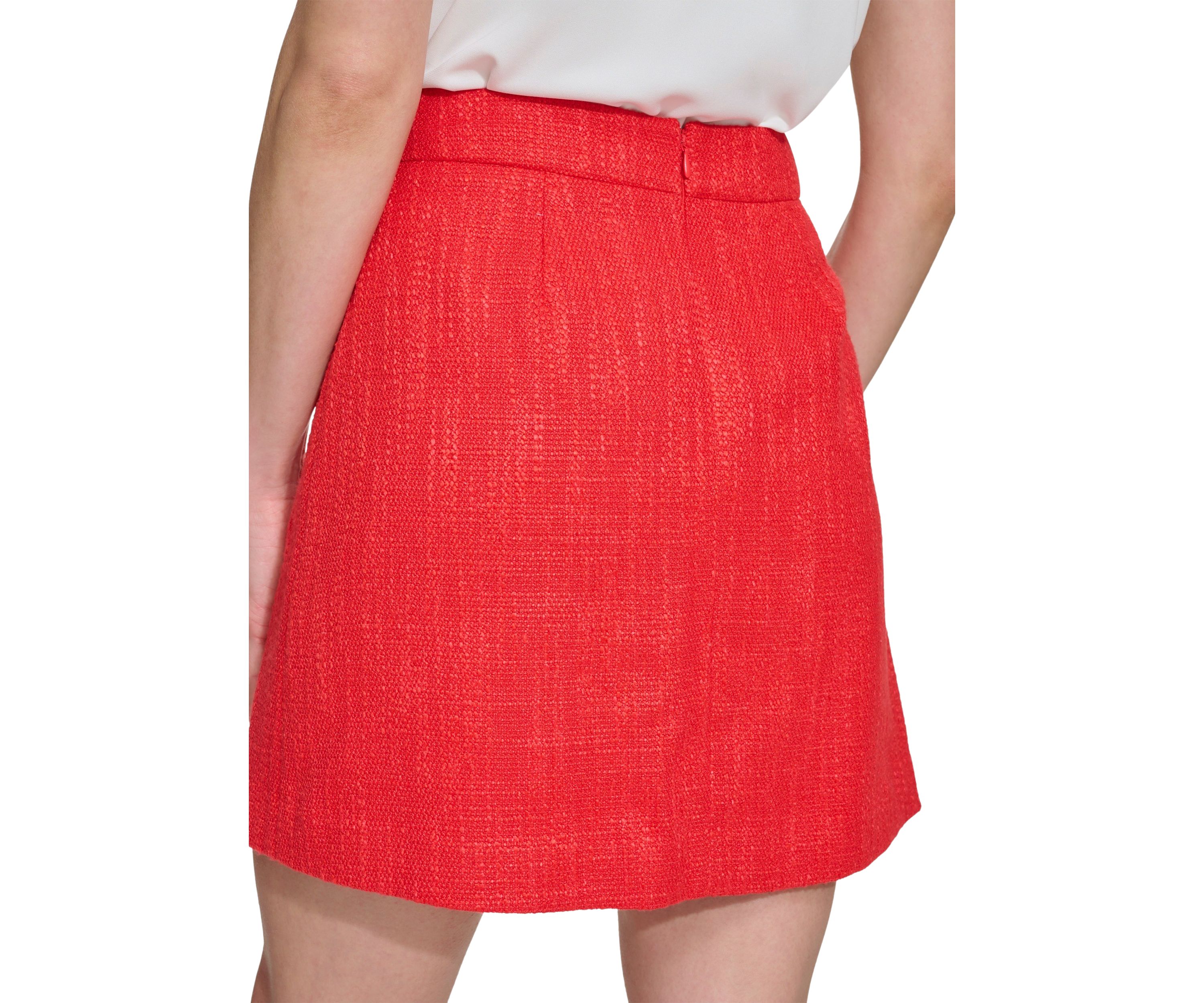 Womens Tweed Mini Skirt