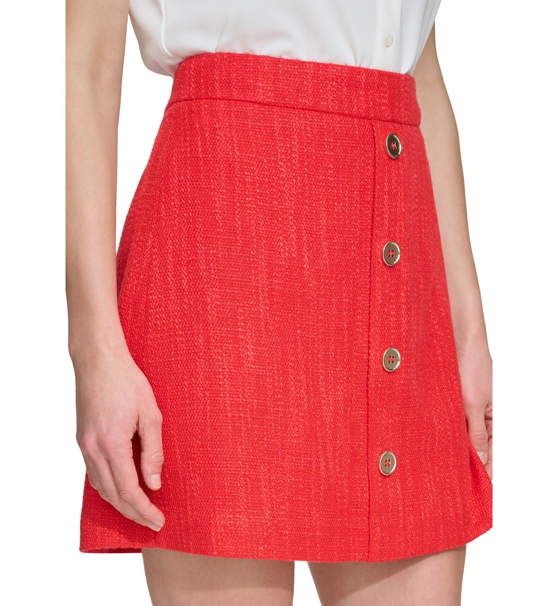 Womens Tweed Mini Skirt