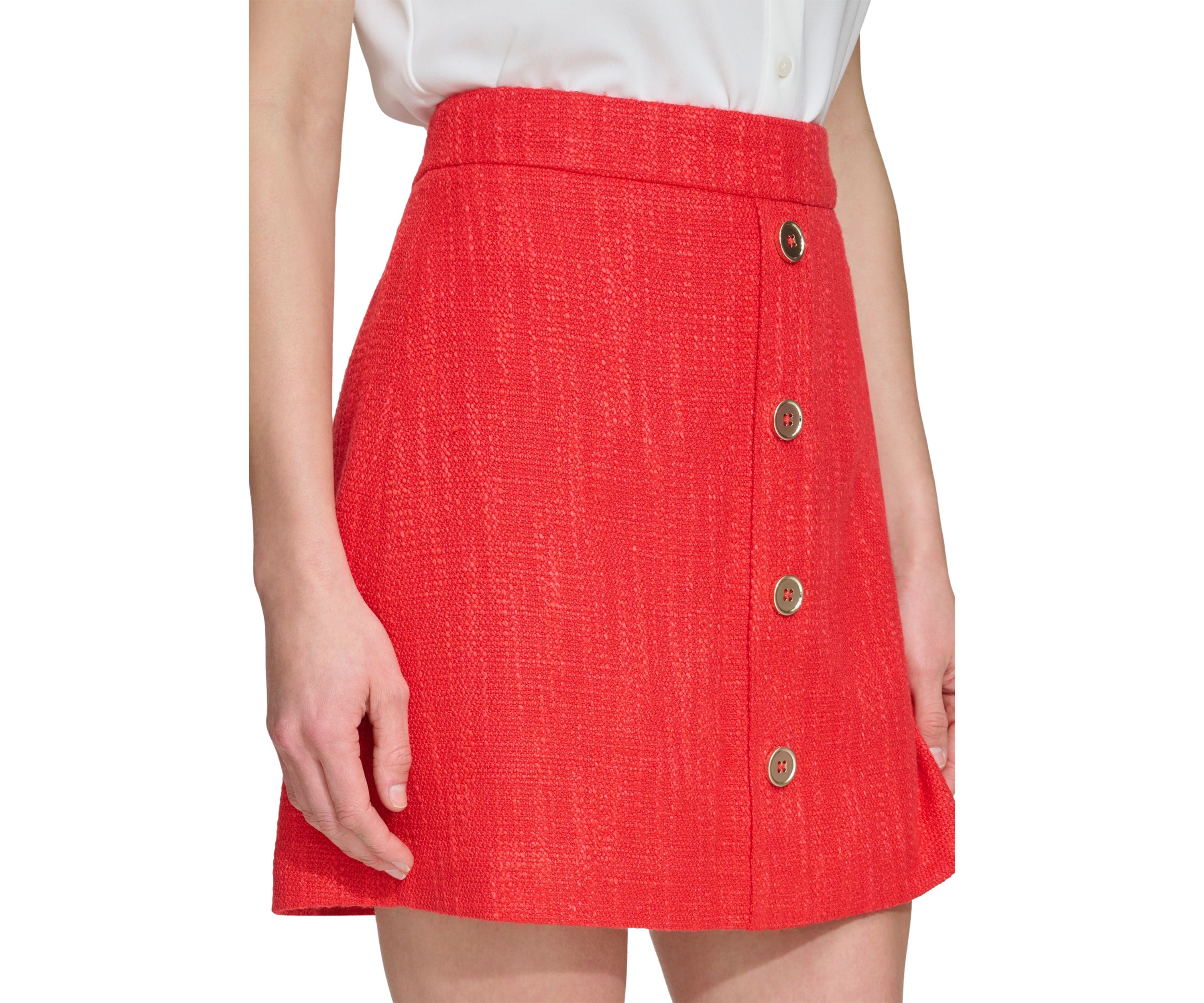 Womens Tweed Mini Skirt
