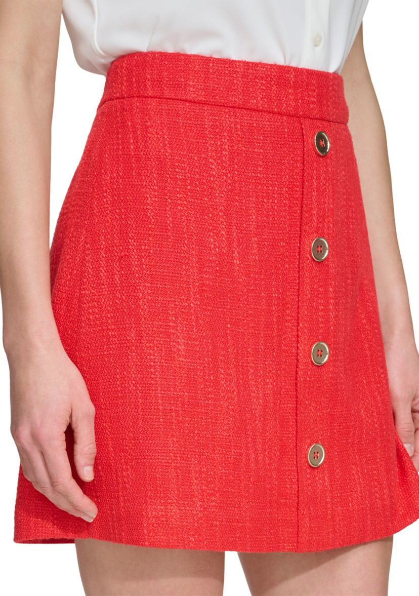Womens Tweed Mini Skirt
