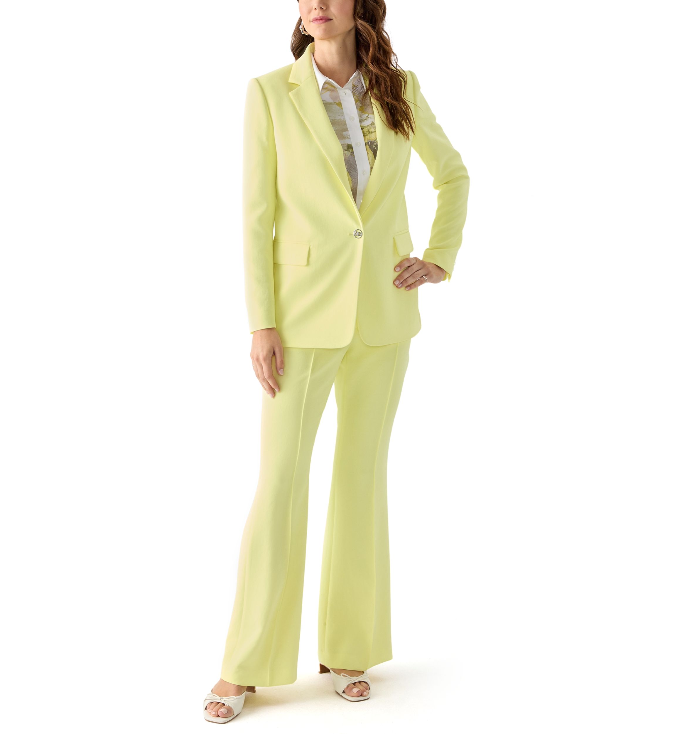 Womens One Button Blazer