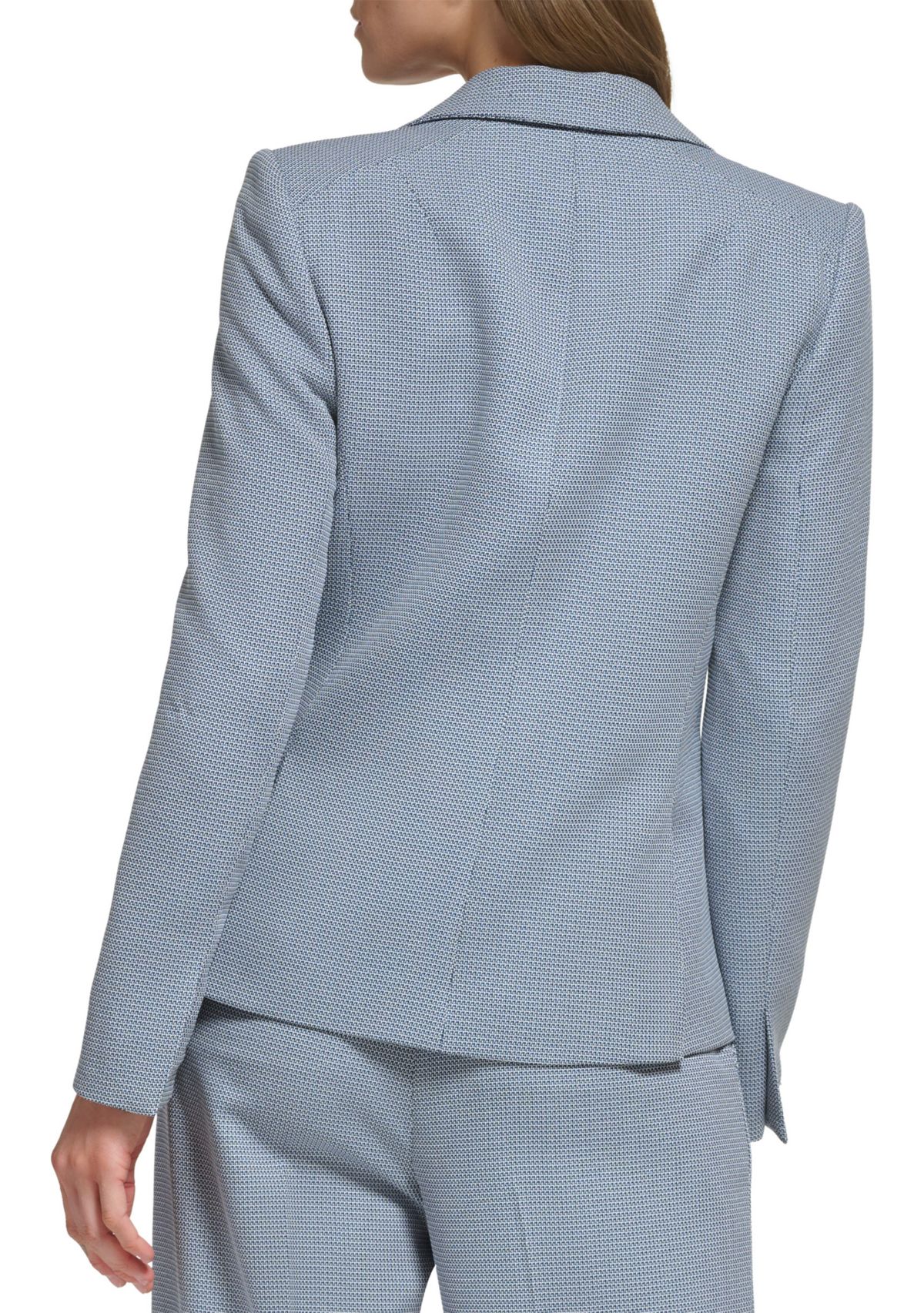 Womens Notch Collar One Button Jacket