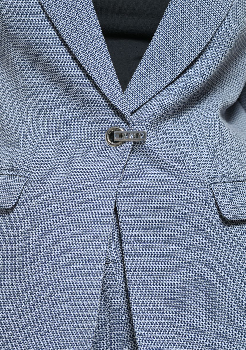 Womens Notch Collar One Button Jacket