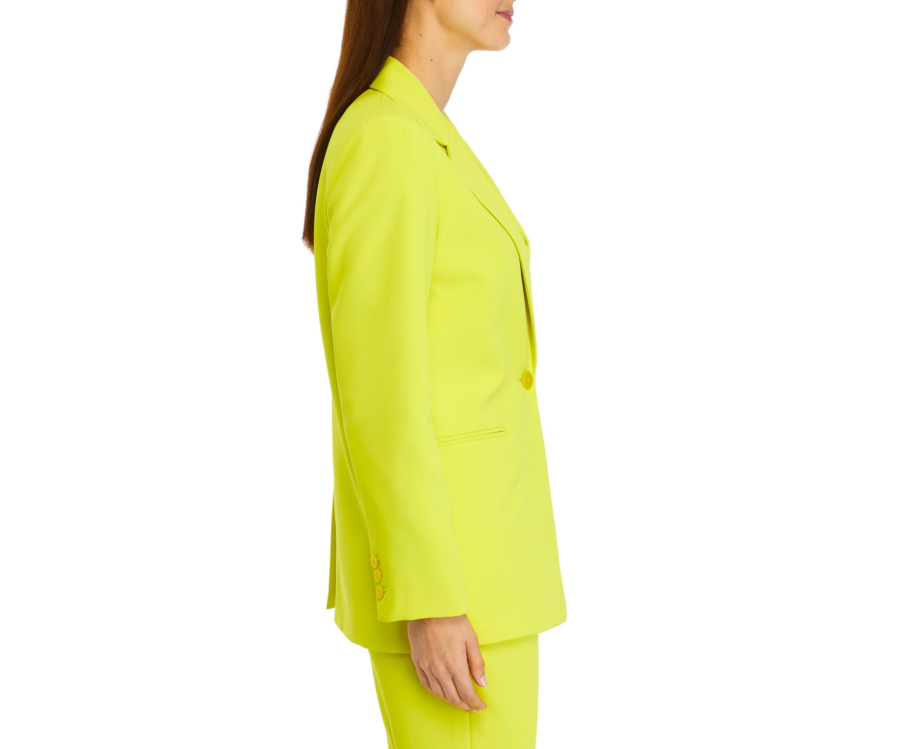 Womens Unconstructed 1-Button Jacket