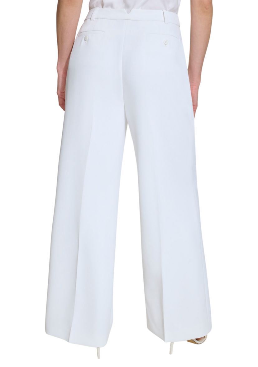 Womens High Waisted Pleated Wide Leg Pants