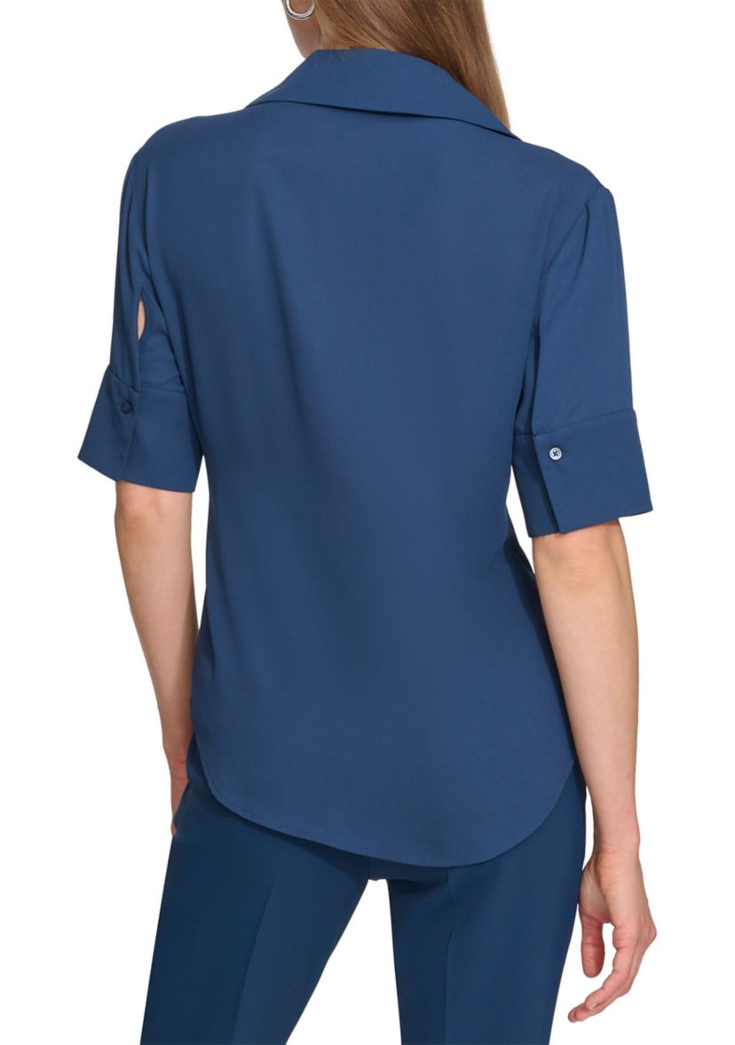Womens Collared Top