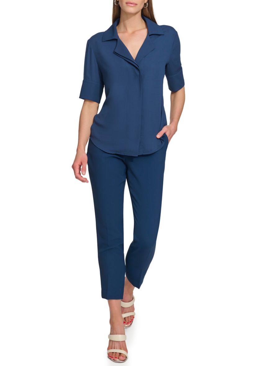 Womens Collared Top