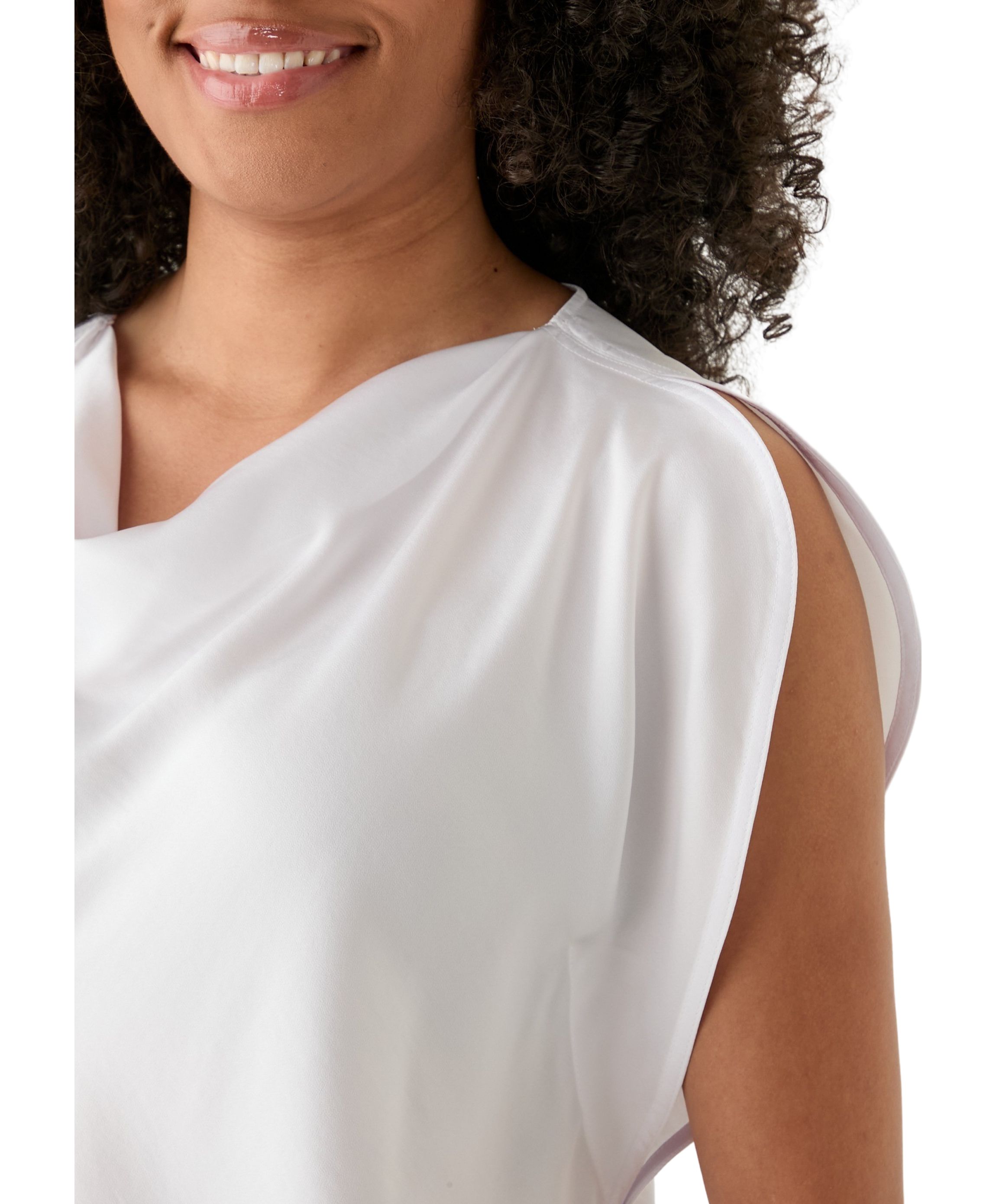 Womens Flutter Sleeve Blouse