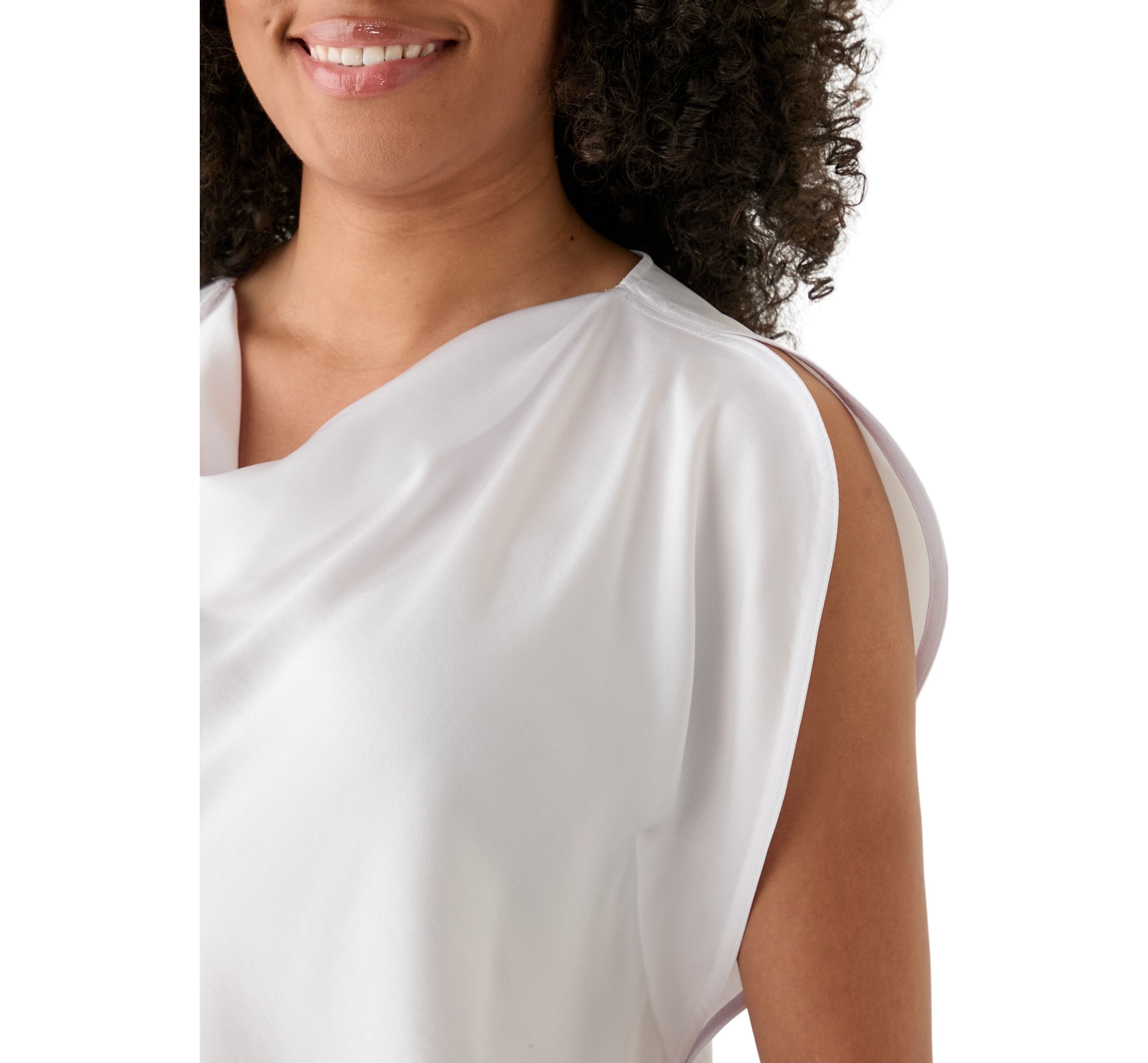 Womens Flutter Sleeve Blouse