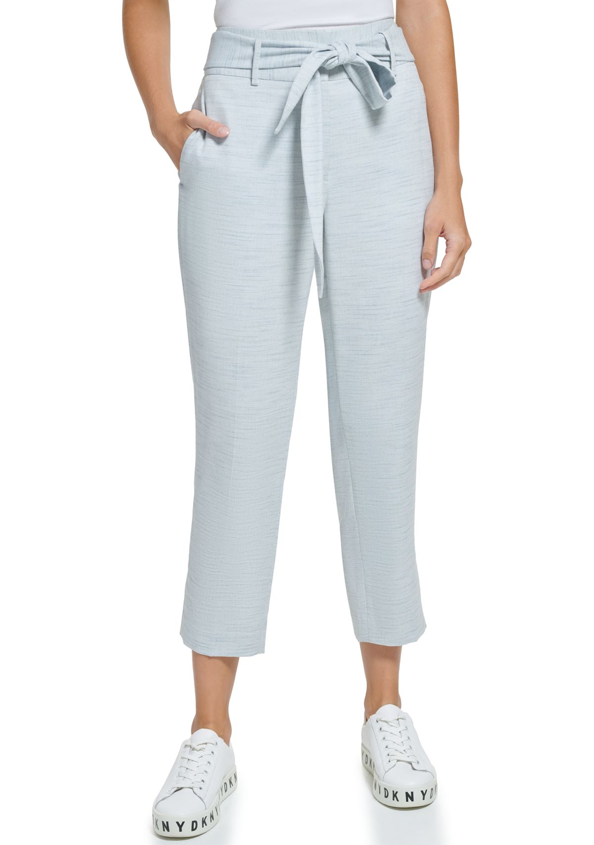 Womens Tie Front Heather Pants