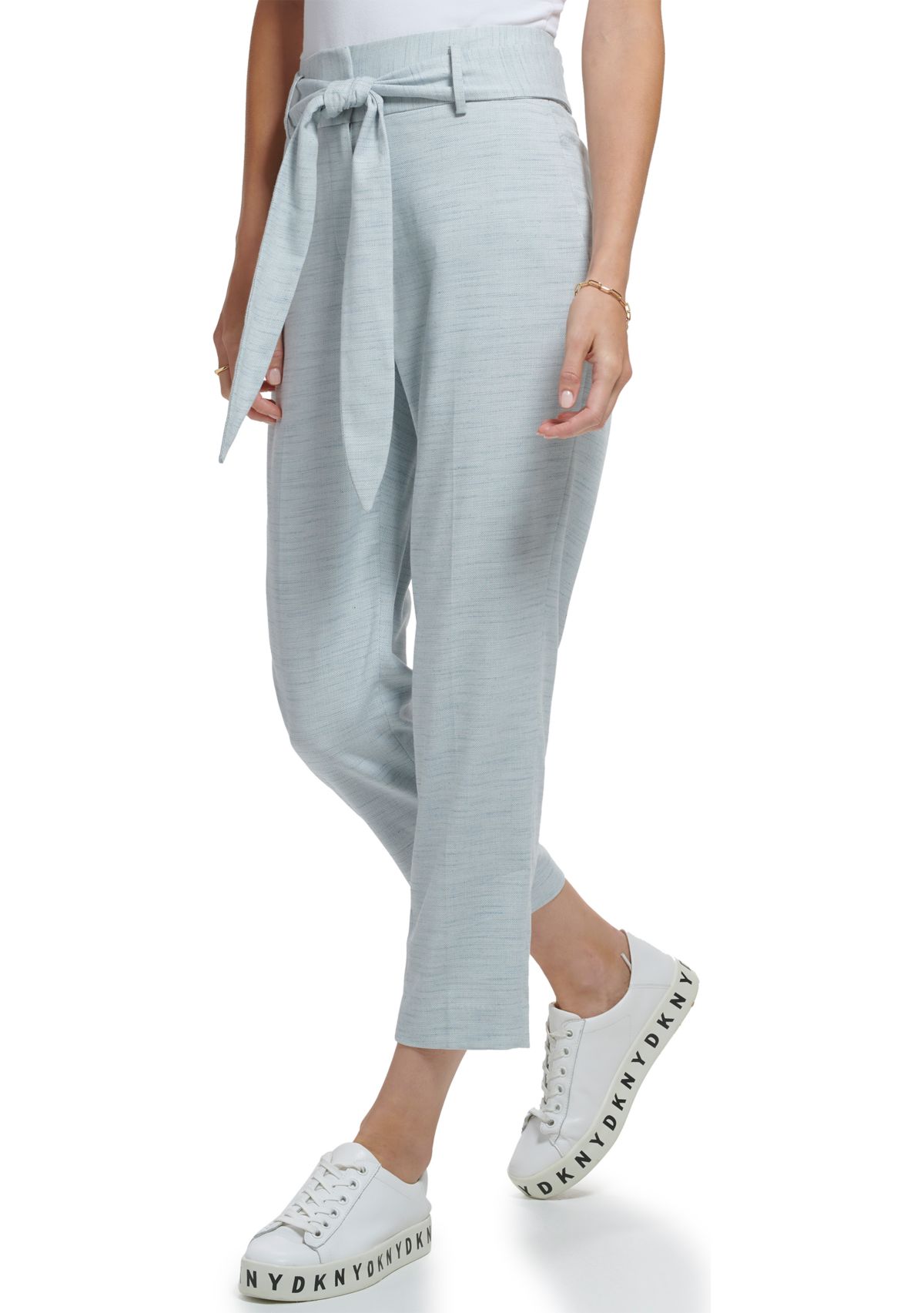 Womens Tie Front Heather Pants