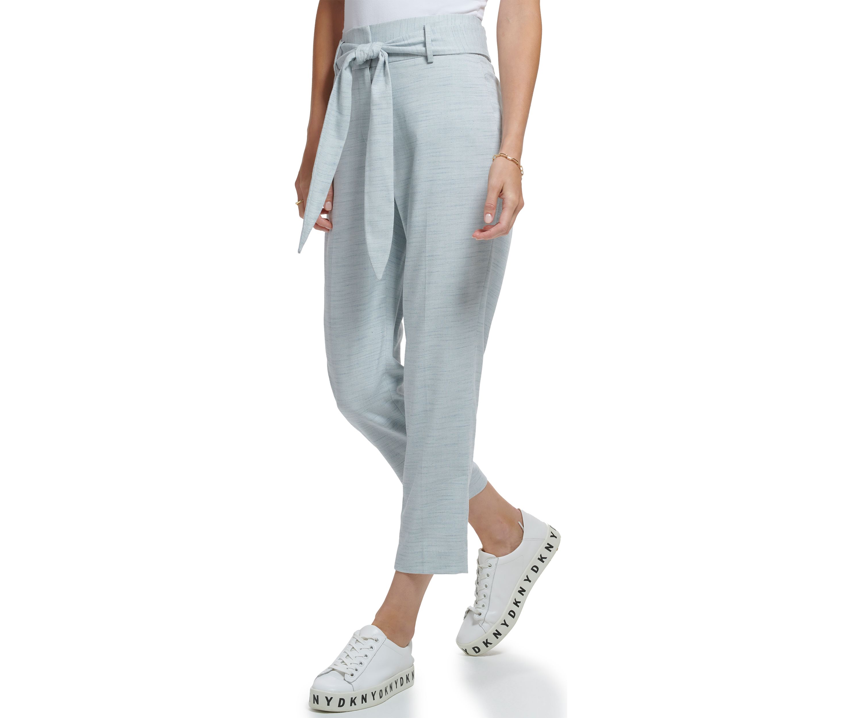 Womens Tie Front Heather Pants